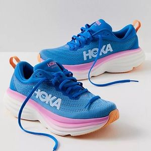 Hoka Bondi 8 size 12 blue and pink 1127954